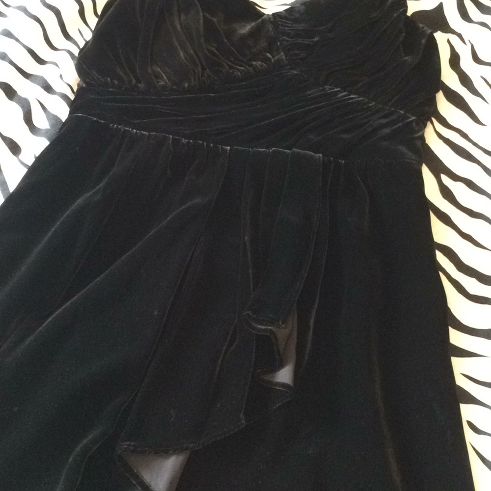 Express Black Velvet Dress